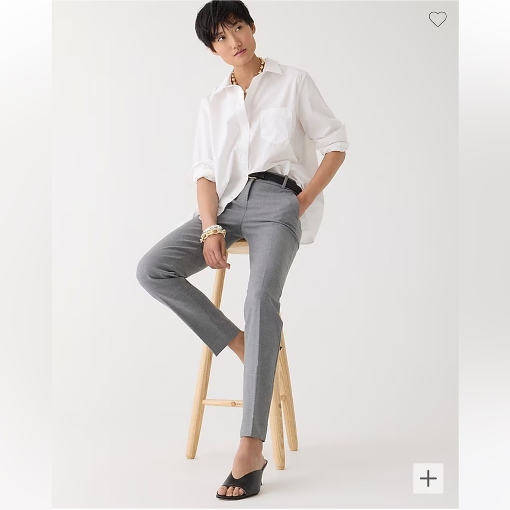 J.Crew Cameron Slim Crop Pants in Grey - Size 0